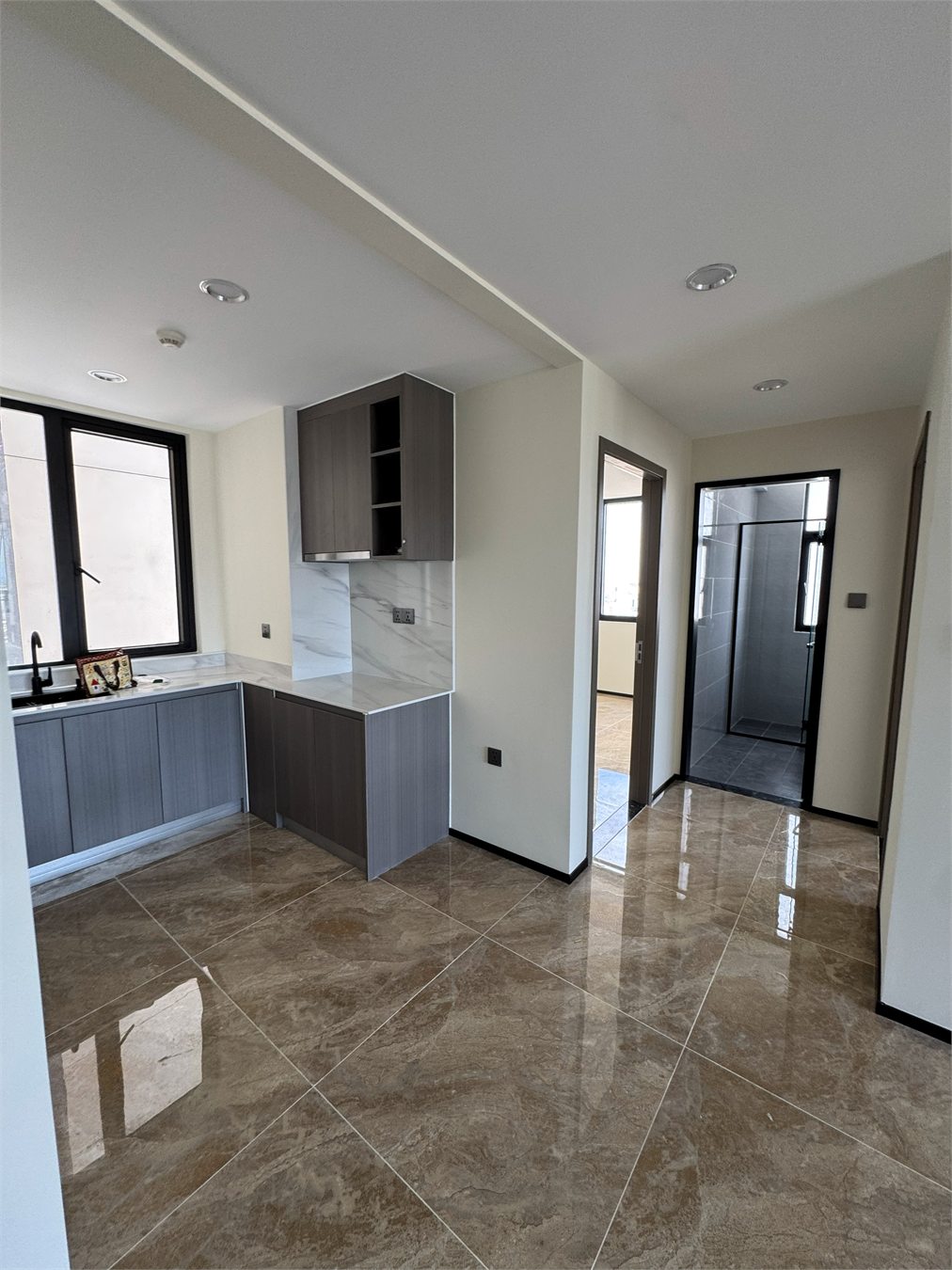 Unfurnished Two Bedroom Residence interior at The Pinnacle Residence in Phnom Penh