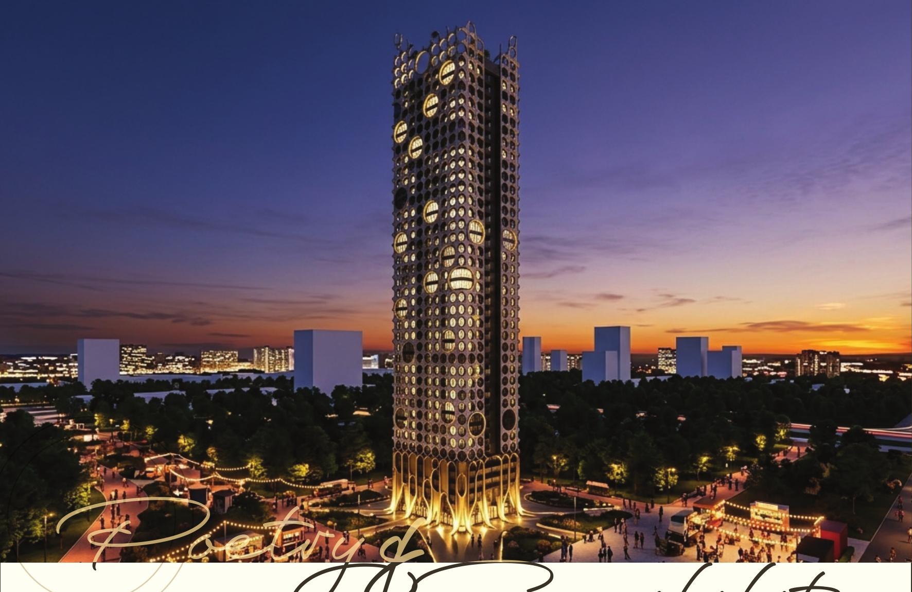 Time Square 11 tower exterior artist impression in central BKK3 Phnom Penh